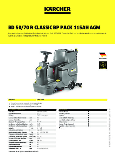 Informations sur le produit