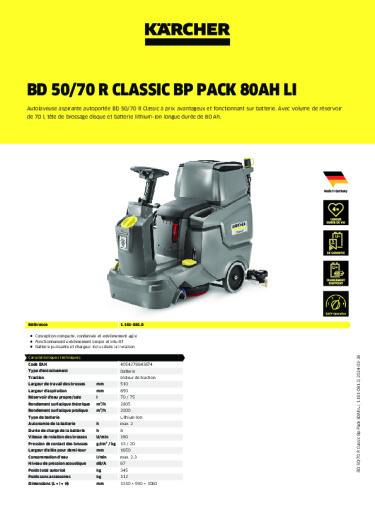 Informations sur le produit