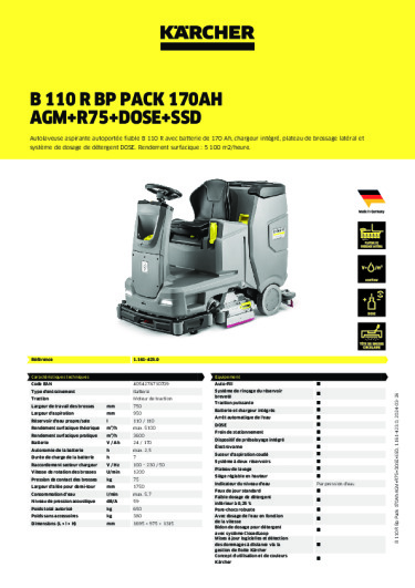 Informations sur le produit