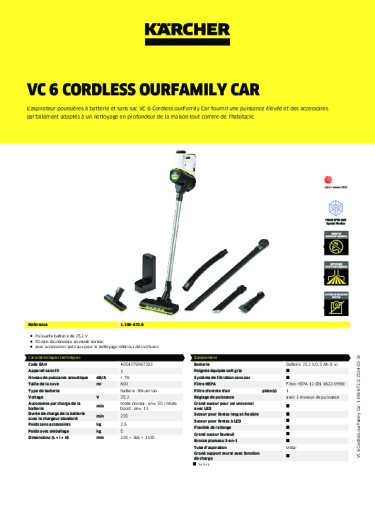 Informations sur le produit