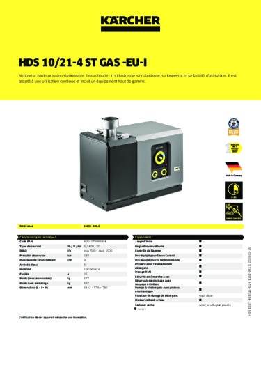 Informations sur le produit