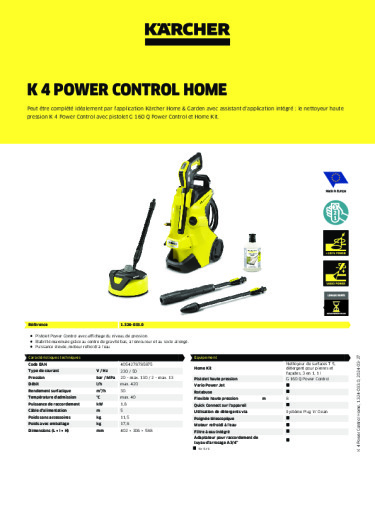 Informations sur le produit