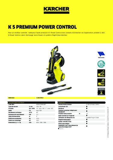 Informations sur le produit