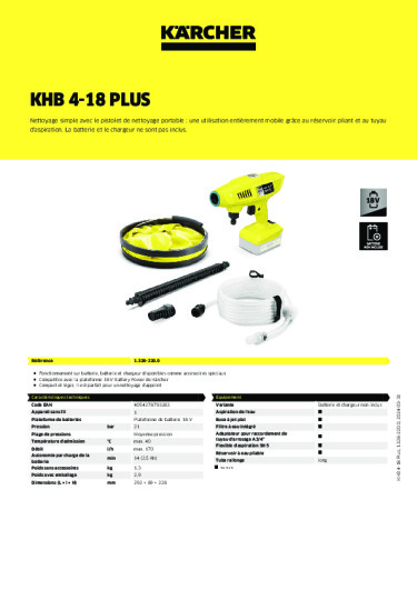 Informations sur le produit