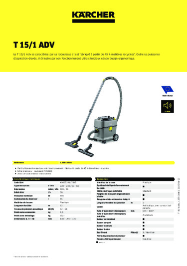 Informations sur le produit