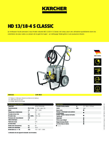 Informations sur le produit