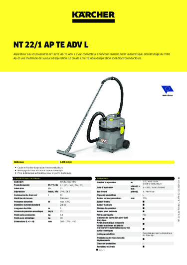 Informations sur le produit