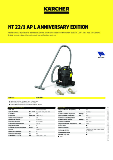 Informations sur le produit