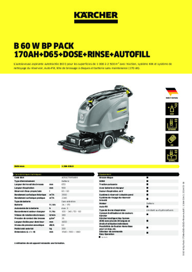 Informations sur le produit