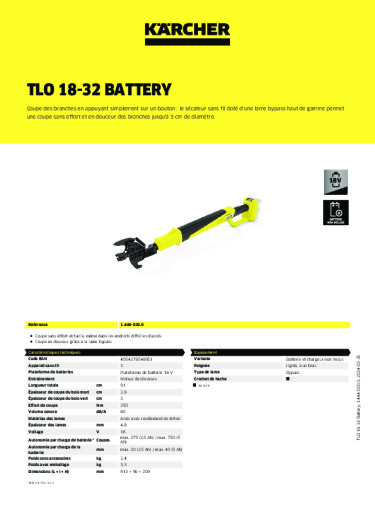 Informations sur le produit