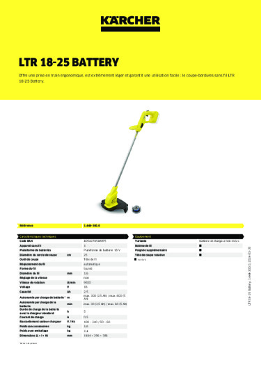 Informations sur le produit