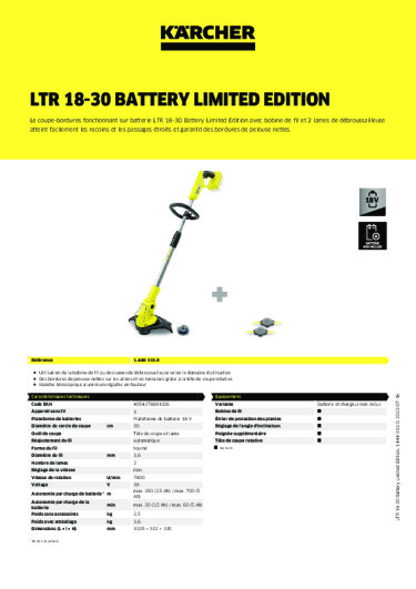 Informations sur le produit