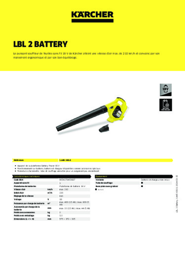 Informations sur le produit