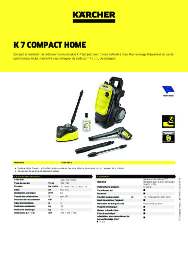 Informations sur le produit