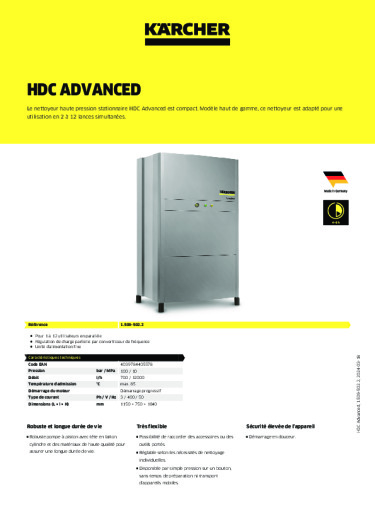 Informations sur le produit