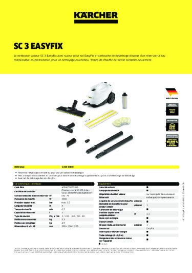 Informations sur le produit