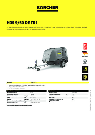 Informations sur le produit