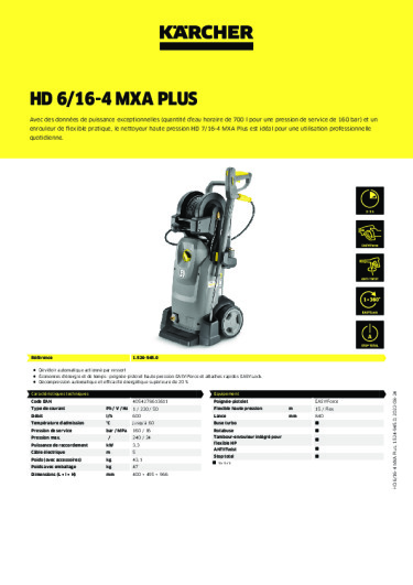 Informations sur le produit