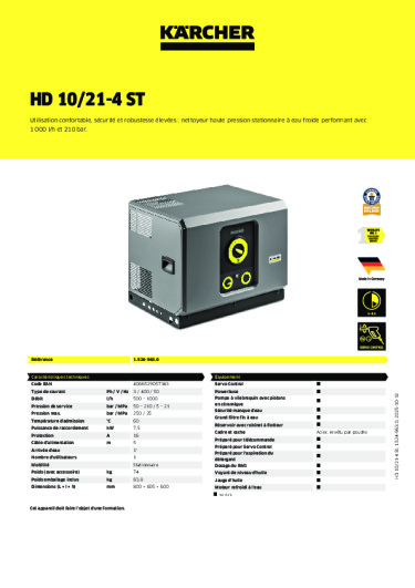 Informations sur le produit