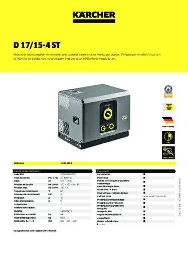 Informations sur le produit