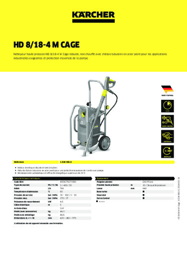 Informations sur le produit