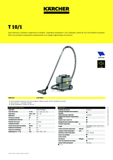 Informations sur le produit