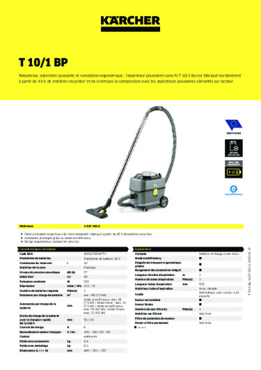 Informations sur le produit