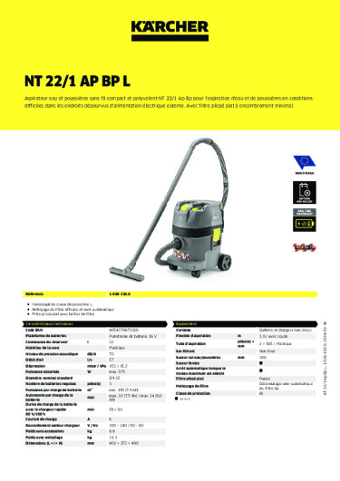 Informations sur le produit