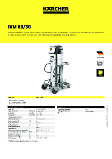 Informations sur le produit