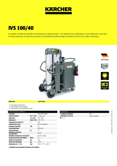 Informations sur le produit