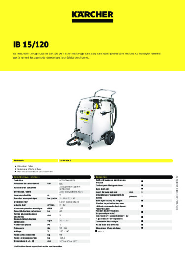 Informations sur le produit