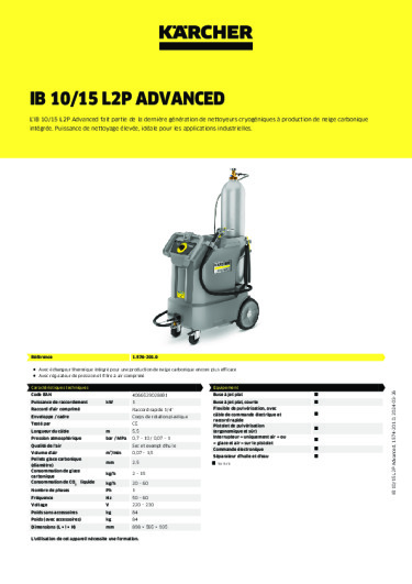 Informations sur le produit