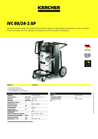 Informations sur le produit