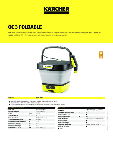 Informations sur le produit