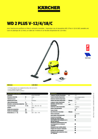 Informations sur le produit