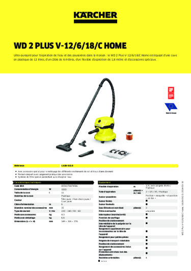 Informations sur le produit