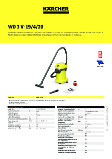 Informations sur le produit