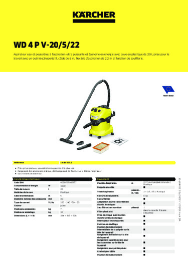 Informations sur le produit