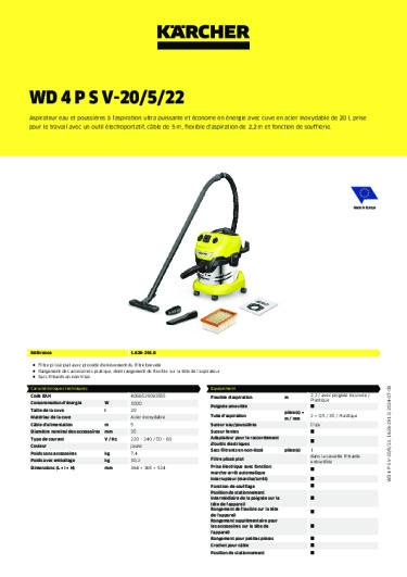 Informations sur le produit