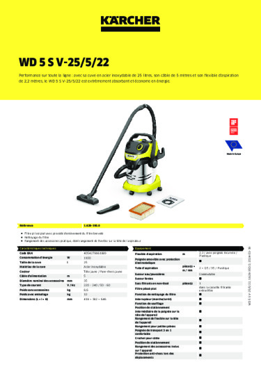 Informations sur le produit