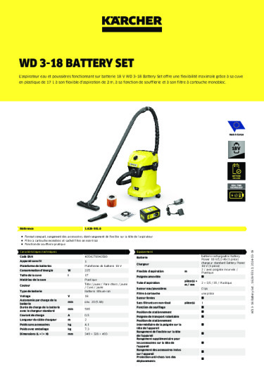 Informations sur le produit