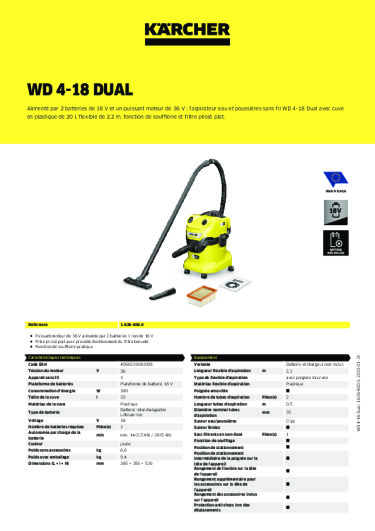 Informations sur le produit