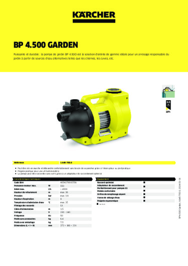 Informations sur le produit