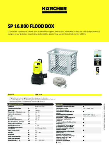 Informations sur le produit