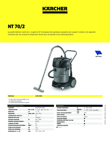 Informations sur le produit