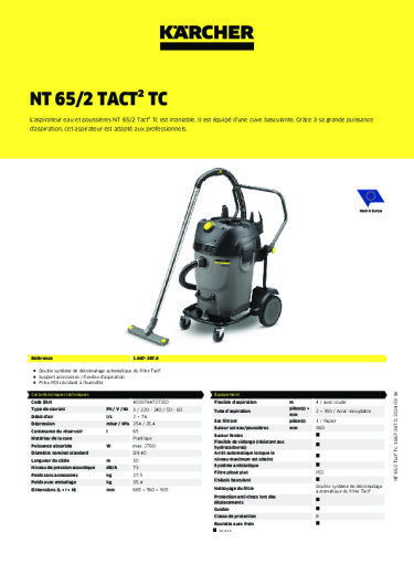 Informations sur le produit