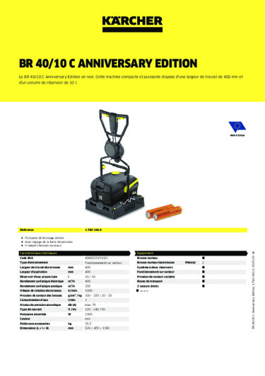 Informations sur le produit