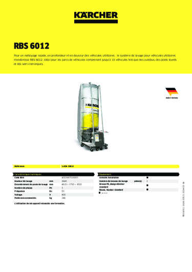 Informations sur le produit