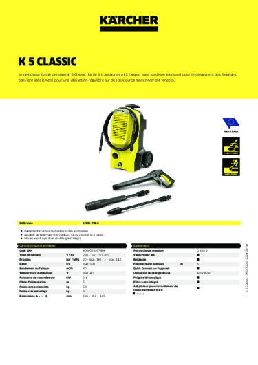 Informations sur le produit