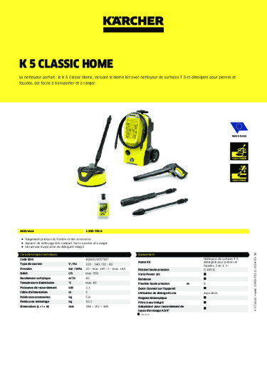 Informations sur le produit